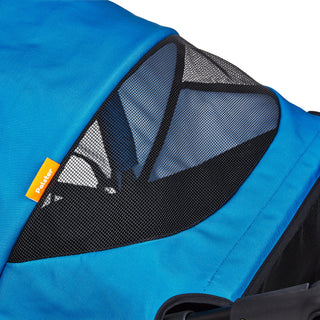 Palster Explorer All Terrain Dog Stroller – Durable Pet Pushchair Black & Harbour Blue