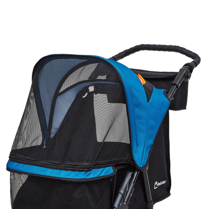 Palster Explorer All Terrain Dog Stroller – Durable Pet Pushchair Black & Harbour Blue
